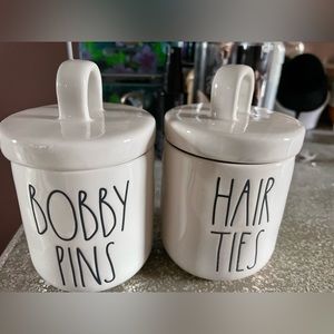 Rae Dunn hair ties and Bobbi pins